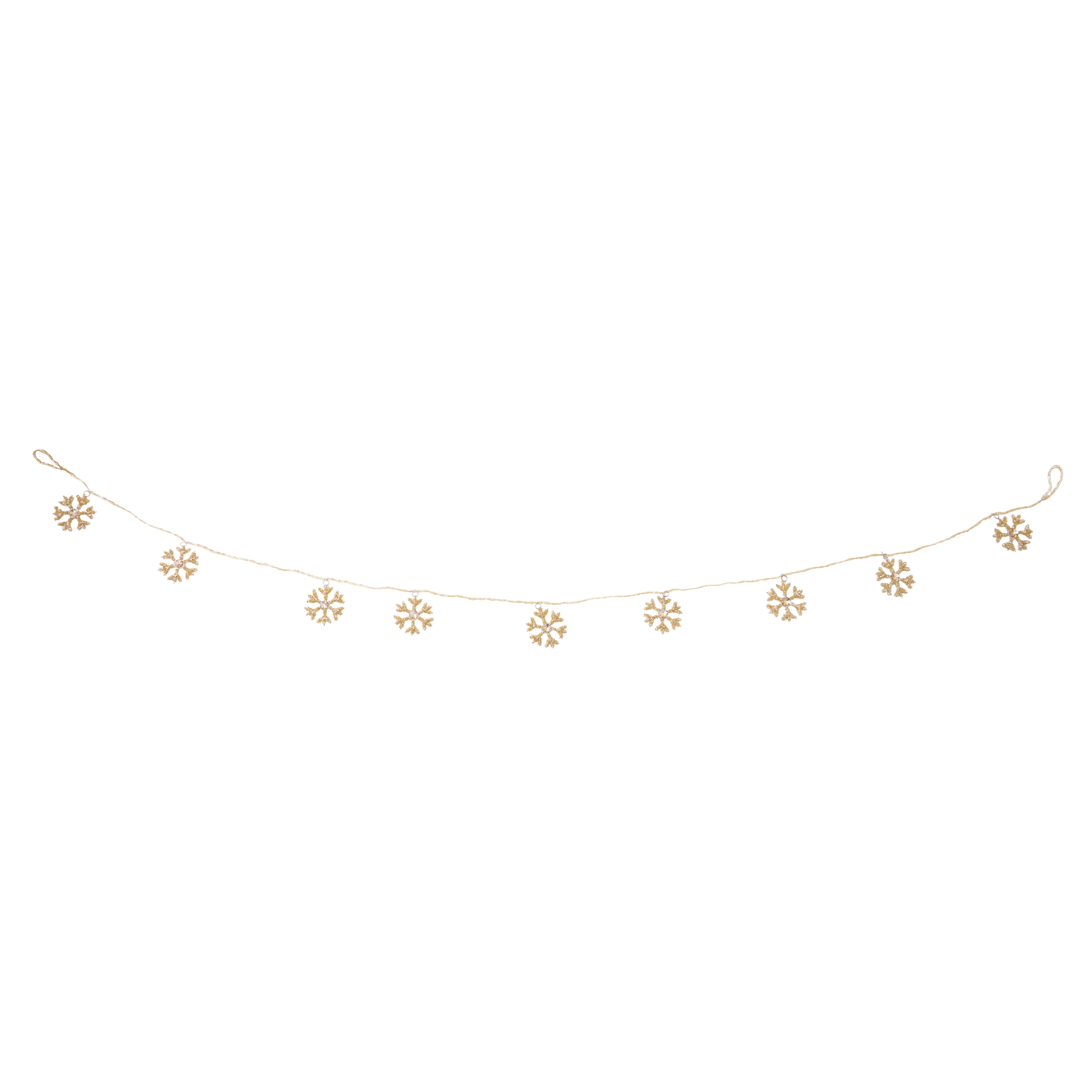 Beaded Snowflake Garland