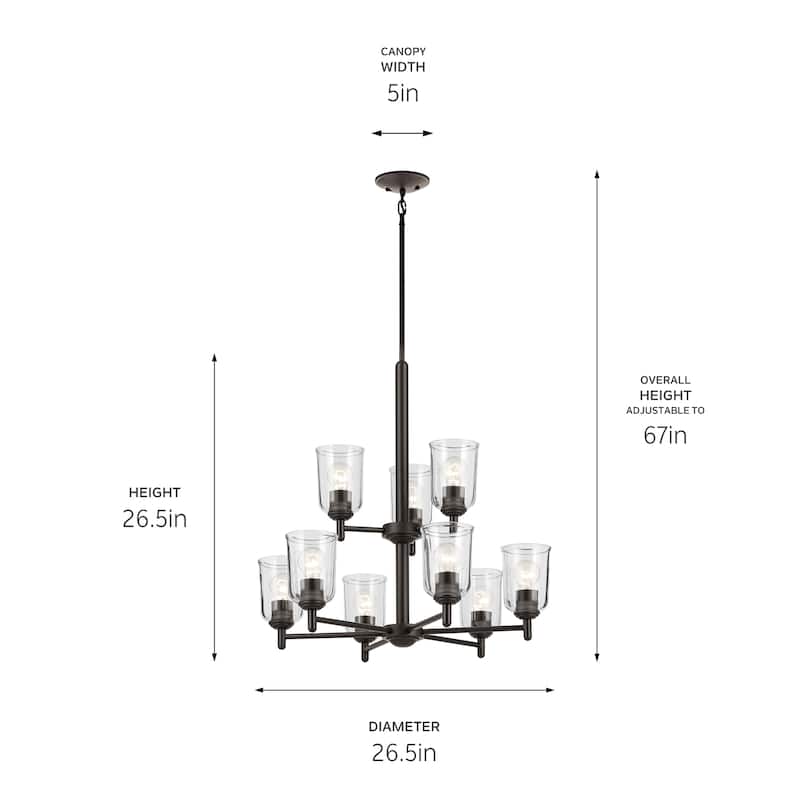 Kichler Lighting Shailene Clear Glass Chandelier