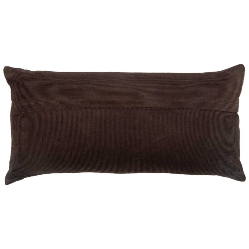 Rizzy Home Solid Modern Velvet Corduroy Throw Pillow