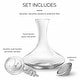 preview thumbnail 5 of 7, Final Touch Twister Glass Aerator and Decanter Set - 25.4 oz