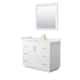 Option White, Gold Trim, White Quartz Top