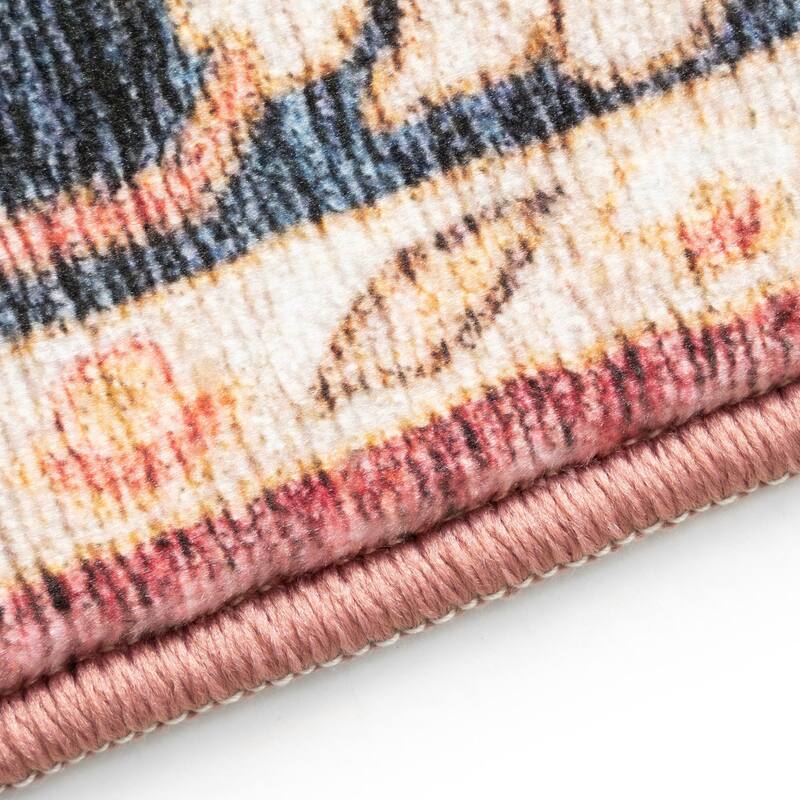 Smart Wash Ambient Glam Oriental Indoor Polyester Area Rug