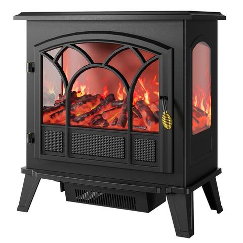 26.4" Electric Fireplace Heater Freestanding Fireplace Heater [750/1500W] [Overheating Protection] for Living Room Bedroom