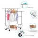 Yaheetech Commercial Grade Collapsible 2 Rack Clothing and Garmet Rack ...