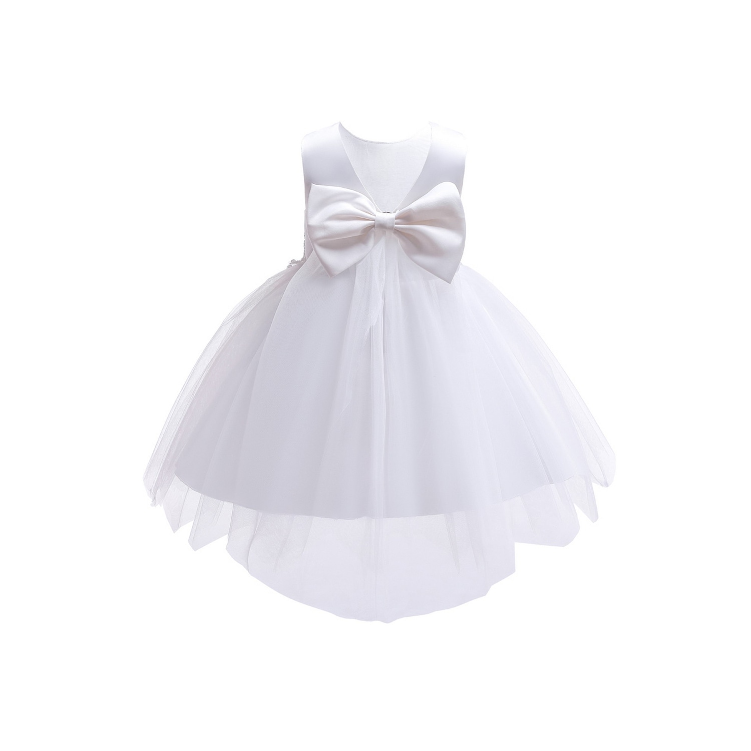 white floral applique