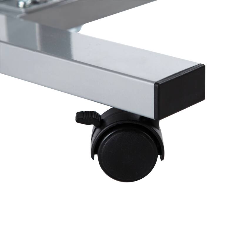 airLIFT 23.6" Overbed Height Adjustable Mobile Side Table Cart
