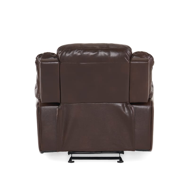 Hawthorne PU Leather Glider Recliner Chair by Christopher Knight Home