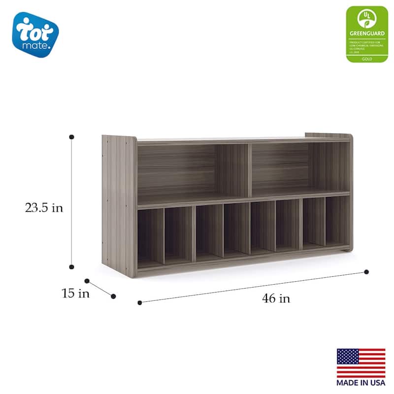 Tot Mate Nursery Daycare Kids Diaper Wall Storage, 46" W x 15" D x 23.5" H