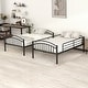 preview thumbnail 5 of 4, Twin Over Twin Metal Bunk Beds, Convertible Bunk Bed Divided into Two Beds for Kids Boys Girls Teens, Black