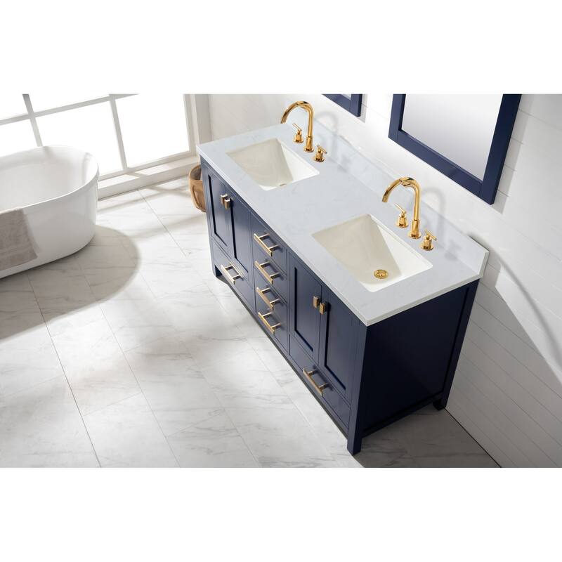 Valentino 60" Single Vanity in Blue