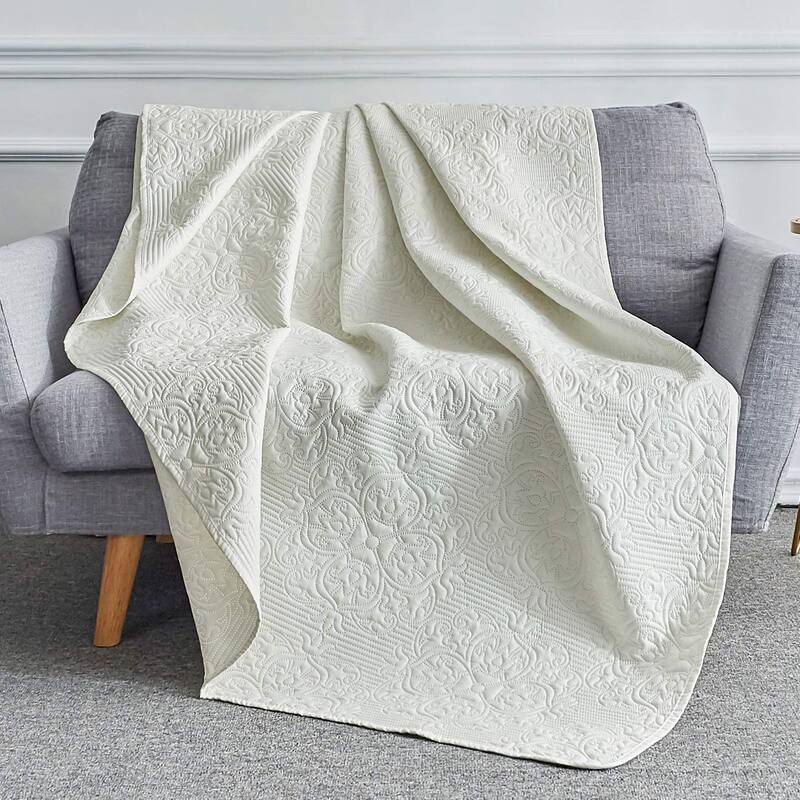 Sophia & William Bed Quilt Bedspread Coverlet - Reversible, Lightweight