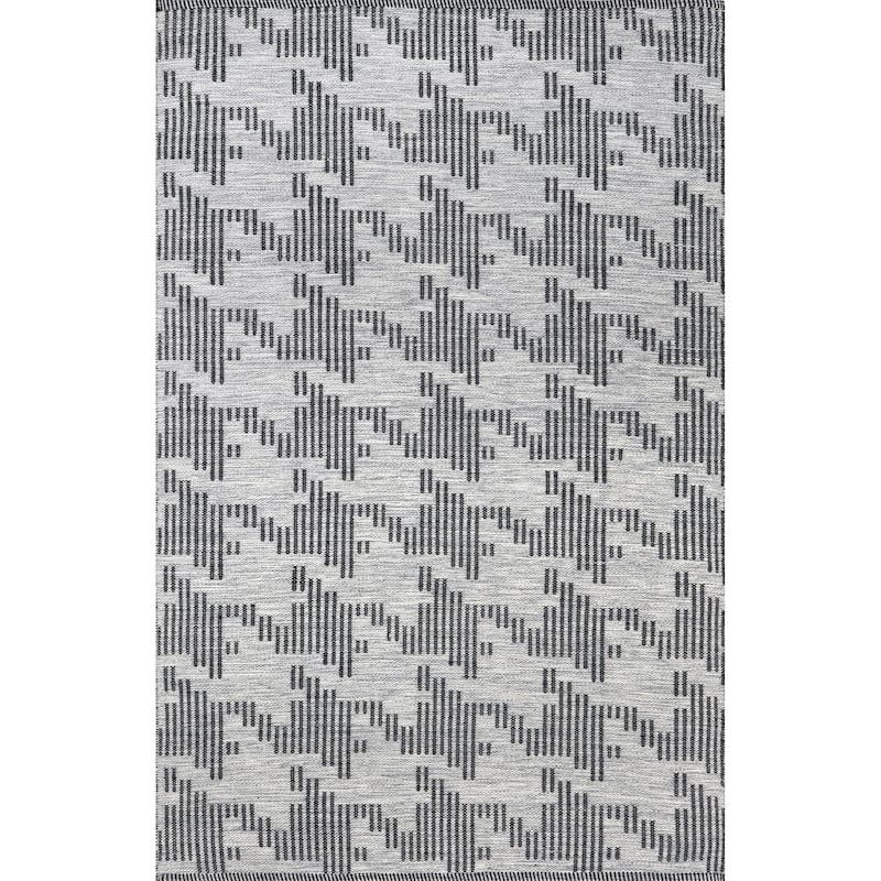 Nuloom Resi Geometric Striped Indoor/Outdoor Area Rug