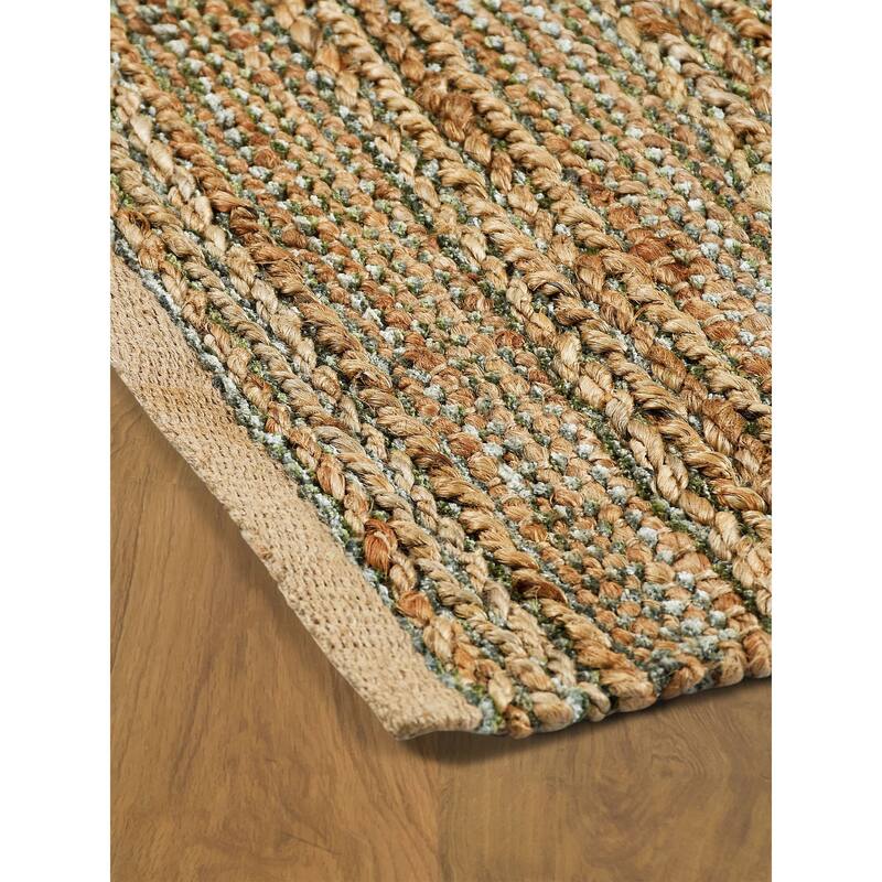 Sevita Nia Abel Farmhouse Striped Hand-Woven Jute Area Rug