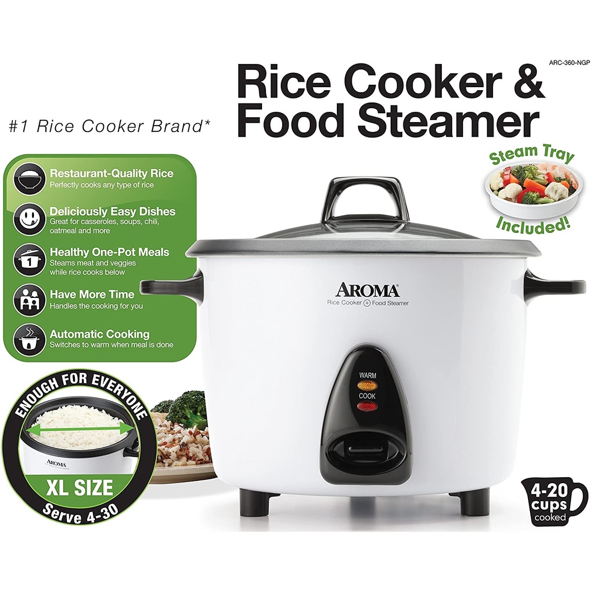 Professional Series 20-Cup Rice Cooker Non-Stick Stainless Steel - Bed Bath  & Beyond - 22544903