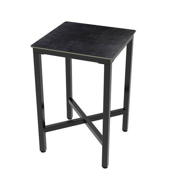 Square Cocktail Pub Bar Table Sintered Stone Tabletop - 28