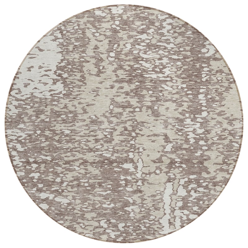 HomeRoots Abstract Transitional Rectangle Outdoor Rug