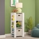 preview thumbnail 31 of 32, RiverRidge Kids Bookshelf and Toy Organizer Tower with 3 Cubbies and 6 Bookracks for Playroom, Nursery, and Reading Nook