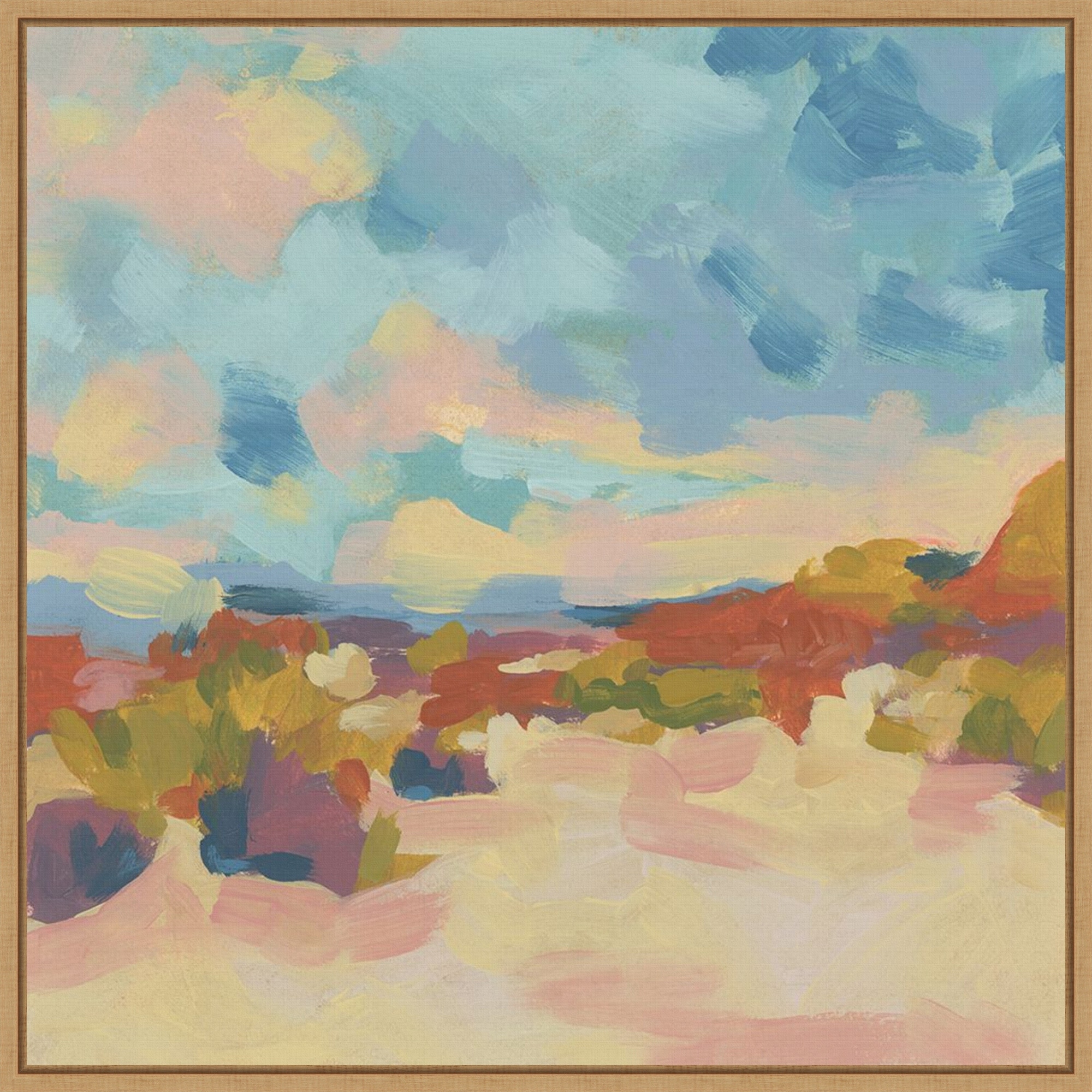 Mesa Bluff I by June Erica Vess Framed Canvas Wall Art Print