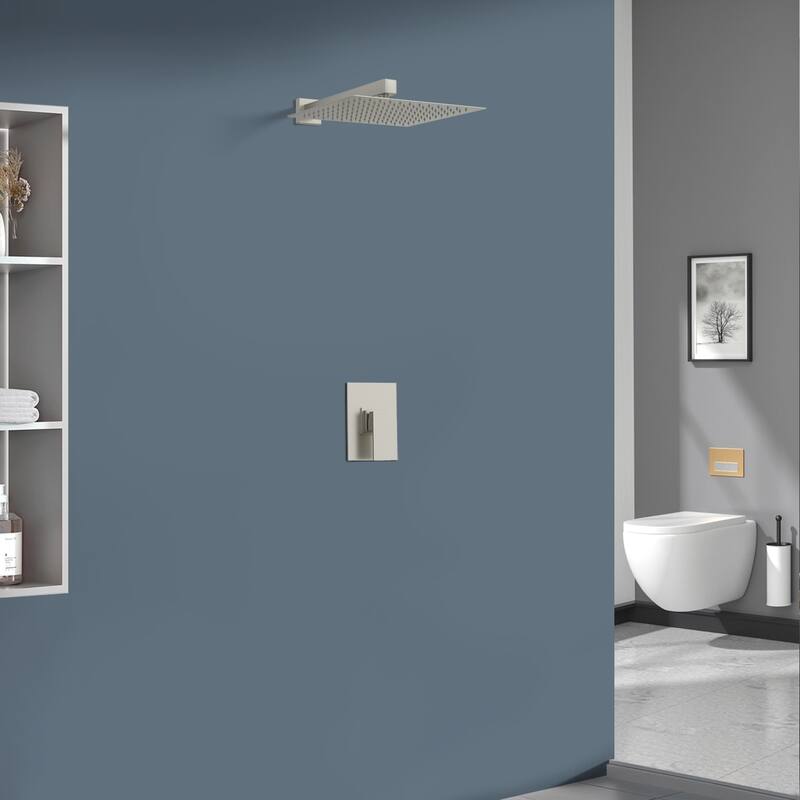 Topcraft 10-inch Wall Mount Square Shower System with Rough-in Valve - 10*10