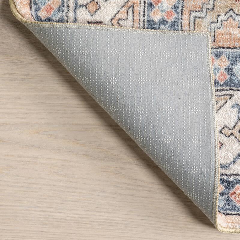 Nuloom Jordan Vintage Medallion Machine Washable Area Rug