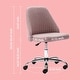 preview thumbnail 32 of 39, Home Office Desk Chair Task Chairs Swivel Ribbed Task Vanity Chair
