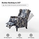preview thumbnail 48 of 63, HULALA HOME Damaris Mid-Century Modern Manual Pushback Recliner with Wingback Design Set of 2