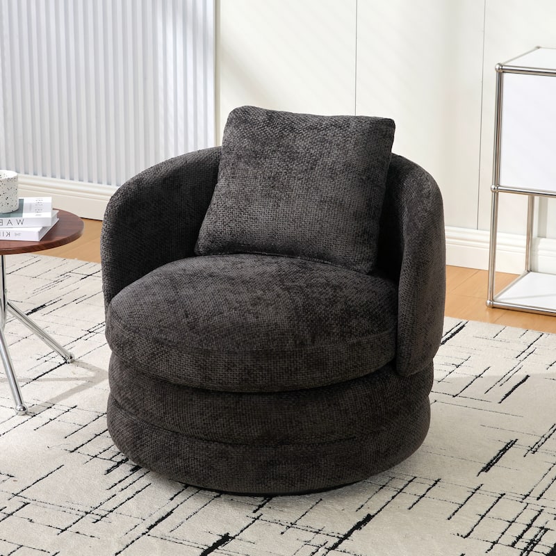 30"W Modern Upholstered Armchair,Accent Chair with a Pillow