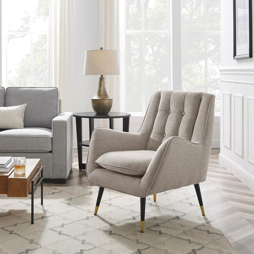 Art Leon Comfortable Fabric Upholstered Accent Chair