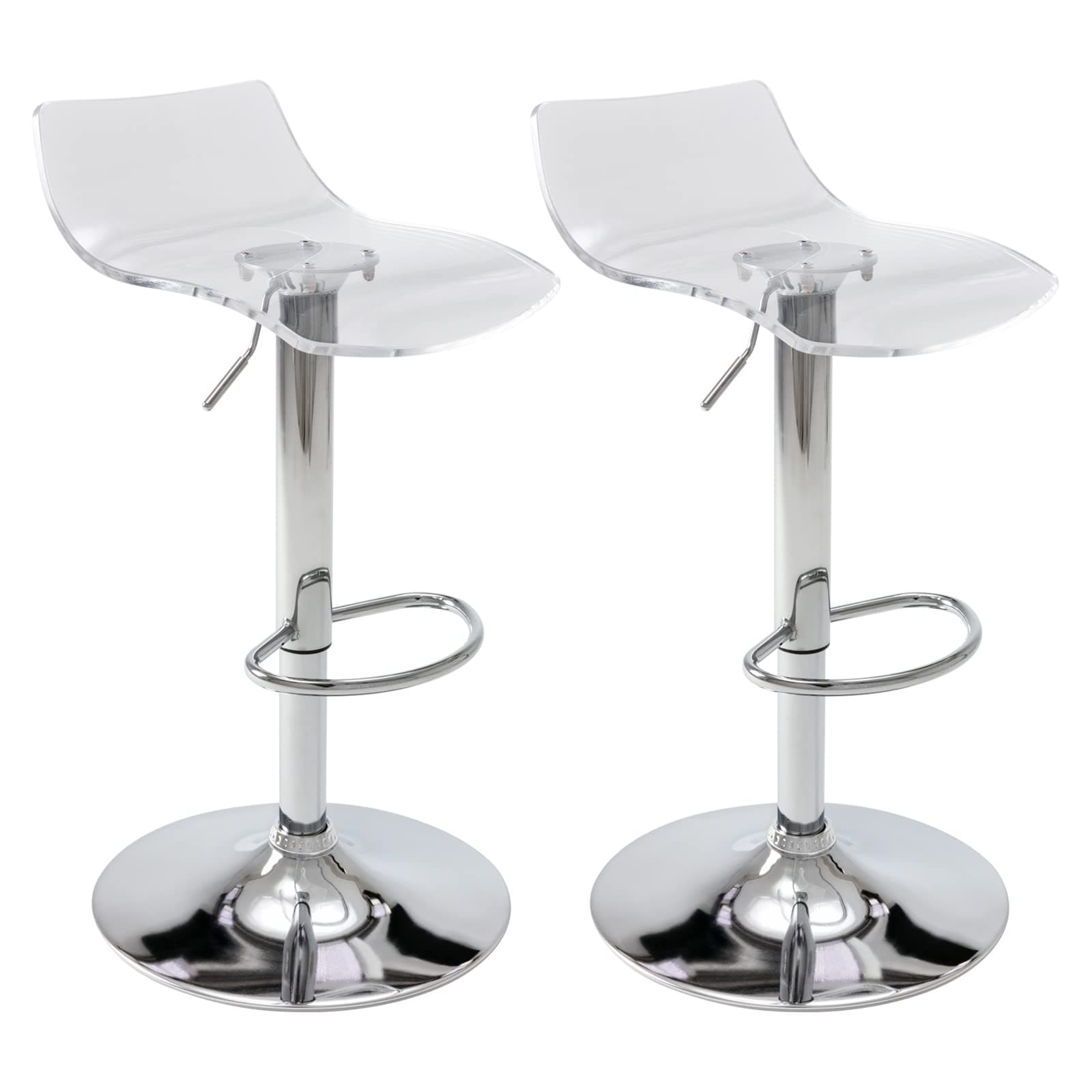 Acrylic bar best sale stools counter height