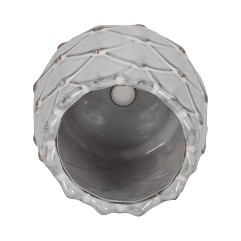 Sagebrook Home 5"H White Artichoke Planter