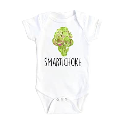 Artichoke Smart - Baby Boy Girl Clothes Infant Bodysuit Funny Cute Newborn