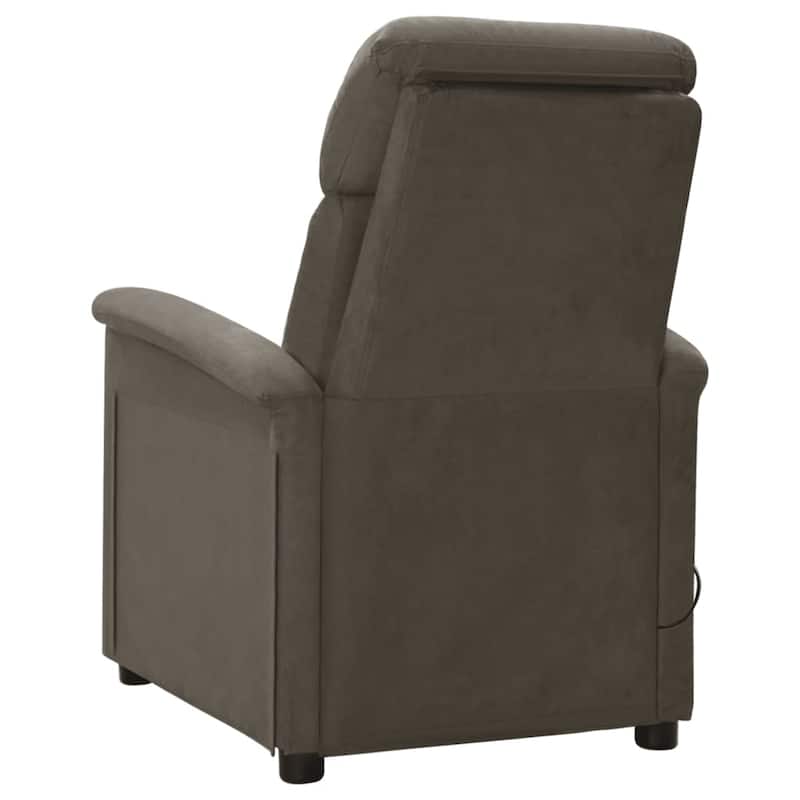vidaXL Massage Chair Massage Recliner Chair for Elderly Faux Suede Leather - 56.3" x 27.8" x 29.9"