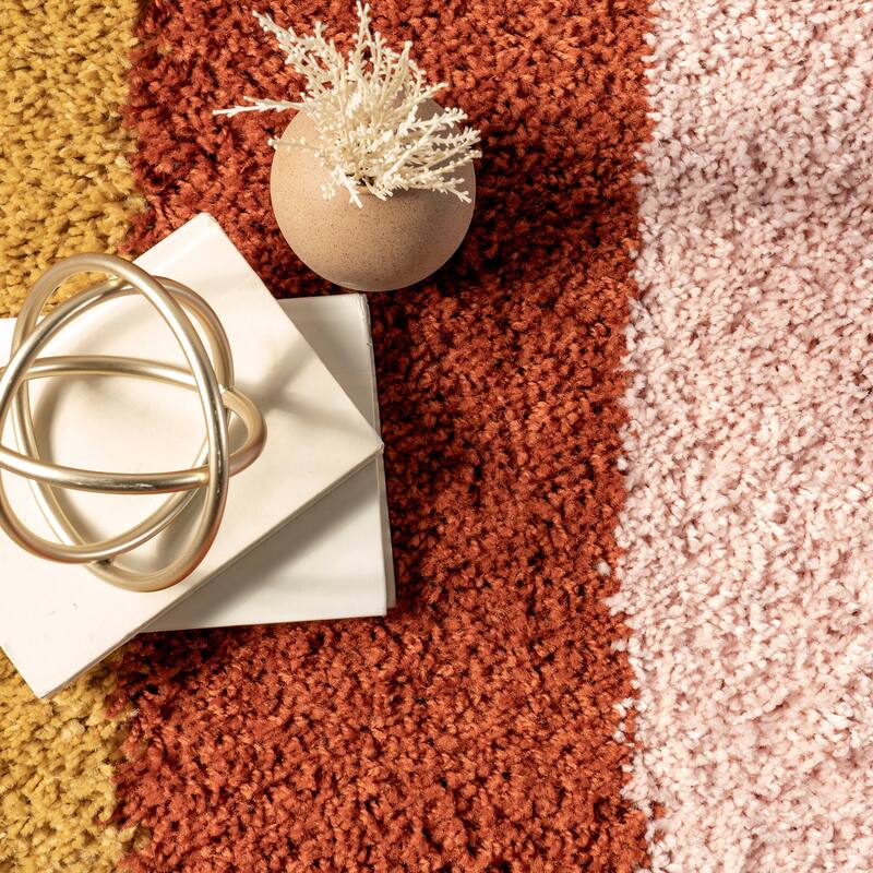 Nuloom Ela Half Rainbow Shag Area Rug
