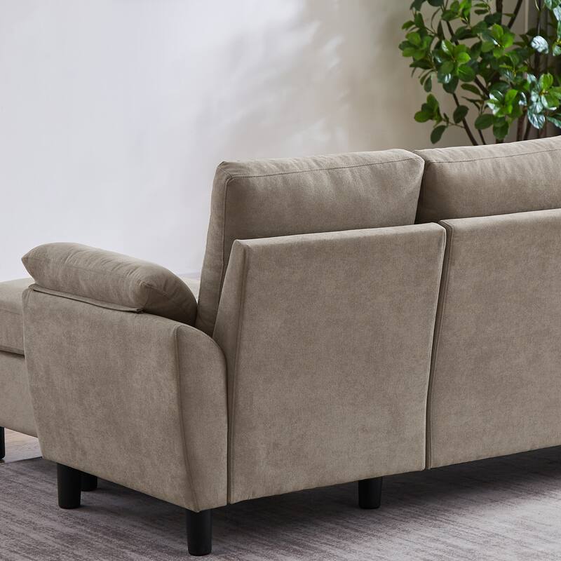 Jarenie Sofa Couch Upholstered L Shape Sectional Sofas Sets for Living Room