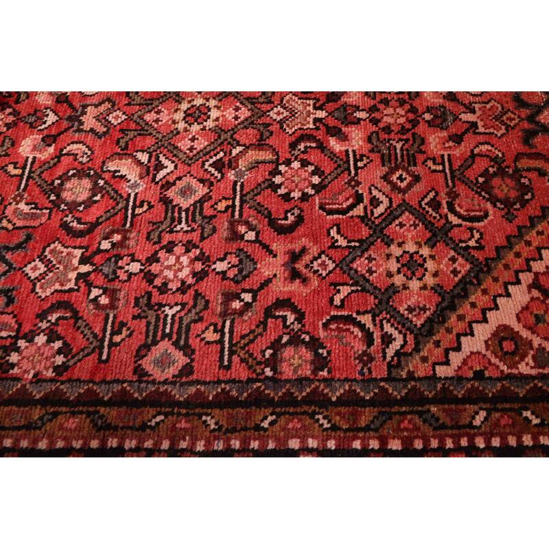 ECARPETGALLERY Hand-knotted Andelz Red Wool Rug - 3'1 x 10'0