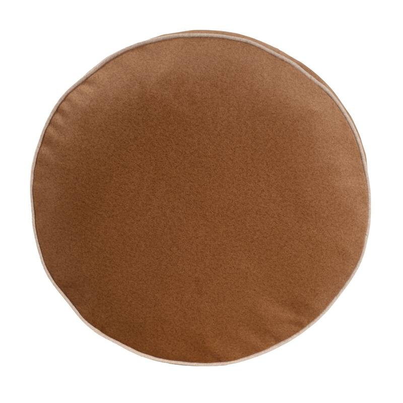 Qiviut Brown Tall Pouf
