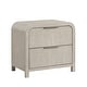 preview thumbnail 8 of 10, Roundhill Furniture Tavari Contemporary 2-Drawer Wood Nightstand, Light Gray