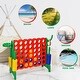 preview thumbnail 12 of 28, 2.5Ft 4-to-Score Giant Game Set - 33" x 13" x 30" (L x W x H)