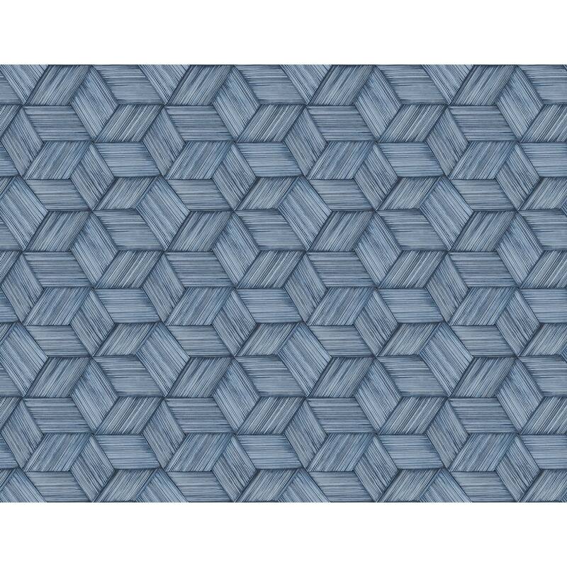 Kenneth James Intertwined Dark Green Geometric Wallpaper - 27in x 324in x 0.025in