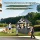 preview thumbnail 15 of 13, Kids Wooden Outdoor Playhouse with Lemonade Stand, Split Door for Kids Ages 3-8 - N/A