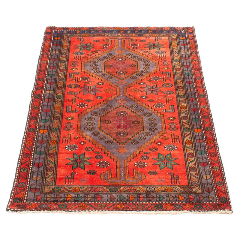 ECARPETGALLERY Hand-knotted Anadol Red Wool Rug - 4'1 x 6'10