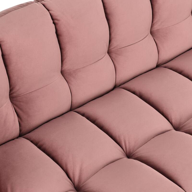 Classic Home Petra 89" Velvet Tufted Sofa