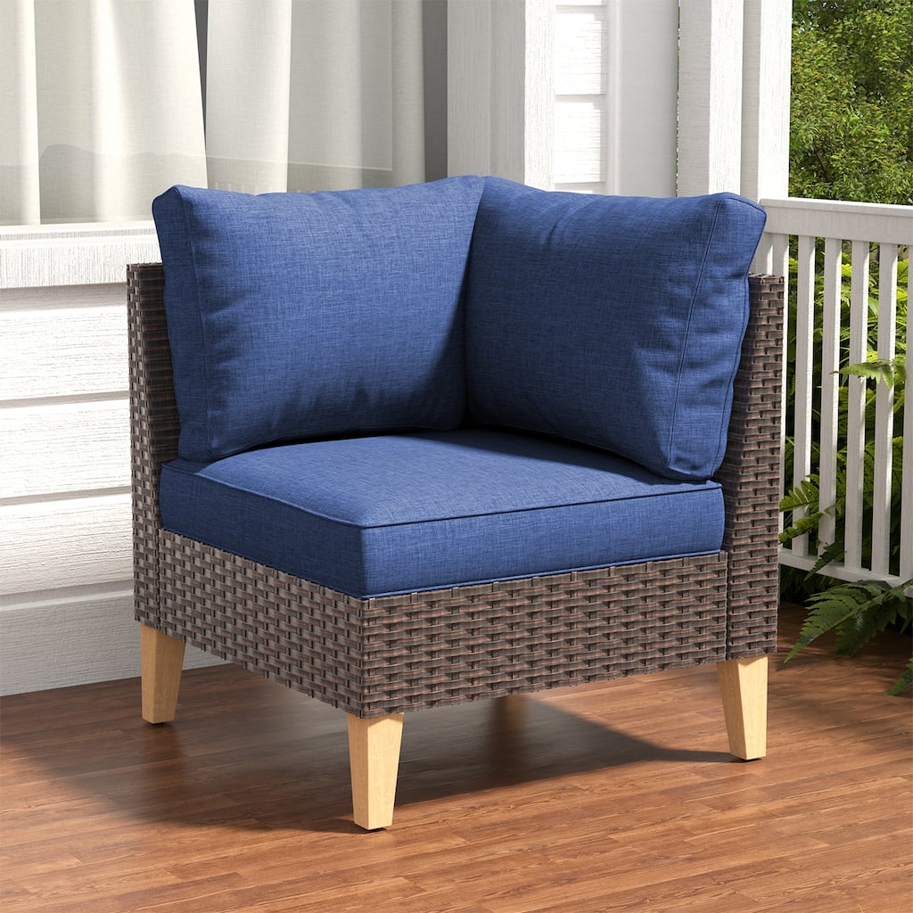 Outdoor Corner Seat Module for Modular Sectional Sofa
