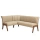 preview thumbnail 1 of 1, Somette Vertical Channel Back Nook with Wooden Legs
