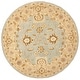 preview thumbnail 21 of 141, SAFAVIEH Handmade Anatolia Madeline Traditional Hand-spun Wool Rug 6'  x  6' - Light Blue/Sage - Runner