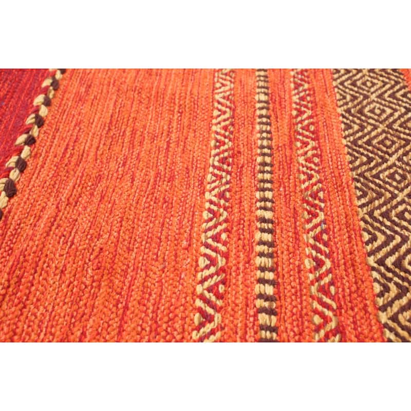 ECARPETGALLERY Arizona Flat-weave Wool Kilim Area Rug