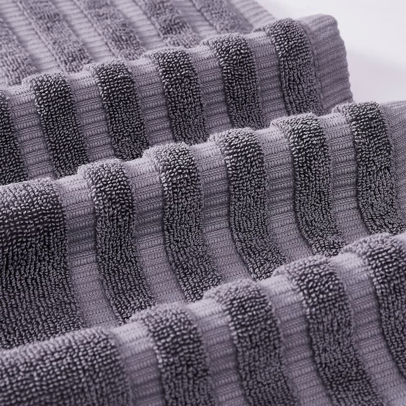 Modern Threads 6-Piece Yarn Dyed Organic Vines Towel Set