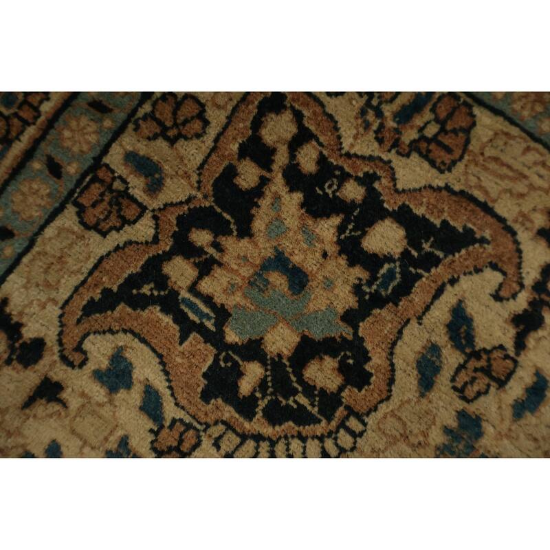 Hand Knotted Oriental 100% Wool Carpet Traditional Floral Oranges & Rust Tabriz (Haj Jalili) Area Rug - 6' 1'' X 4' 5''
