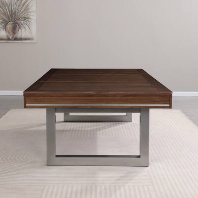 Walnut Harmony 7ft Billiard Slate Pool Table with Dining Top