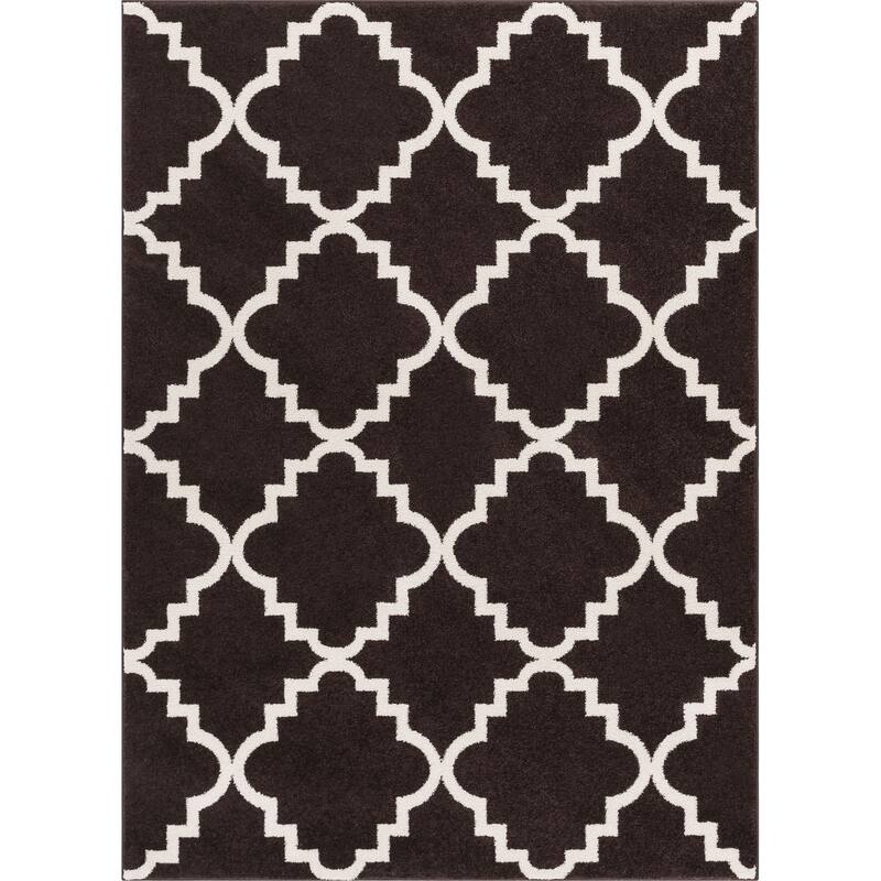 Well Woven Bright Trendy Twist Iron Trellis Lattice Contemporary Moroccan Geometric Entryway Mat Area Rug (2'3 x 3'11)